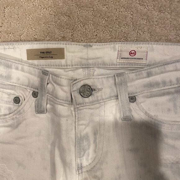 AG white distressed jeans size 25 - Picture 2 of 4